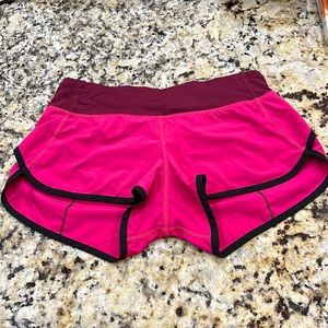 LuLulemon Shorts Size 4 Bright Pink